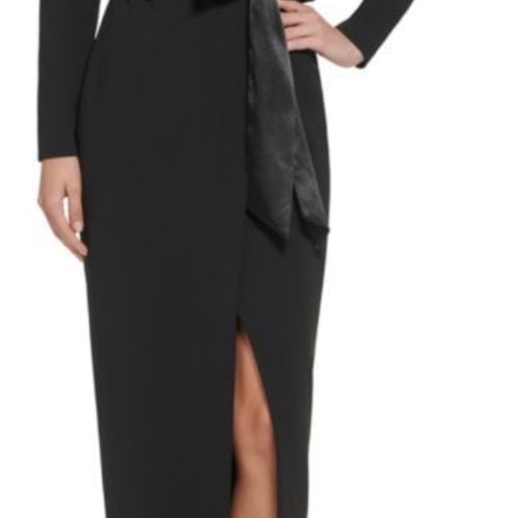 Worn Once! Eliza J Tuxedo Wrap Dress - Picture 5 of 15